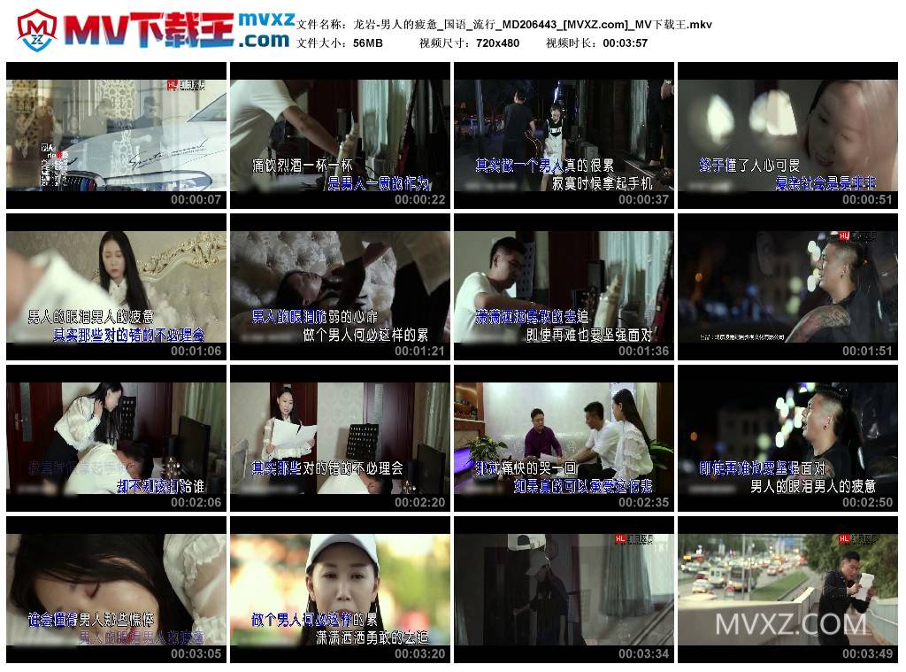 龙岩-男人的疲惫_国语_流行_MD206443